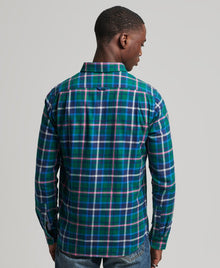 Superdry Organic Cotton Heritage Lumberjack Shirt - Forest Green Check
