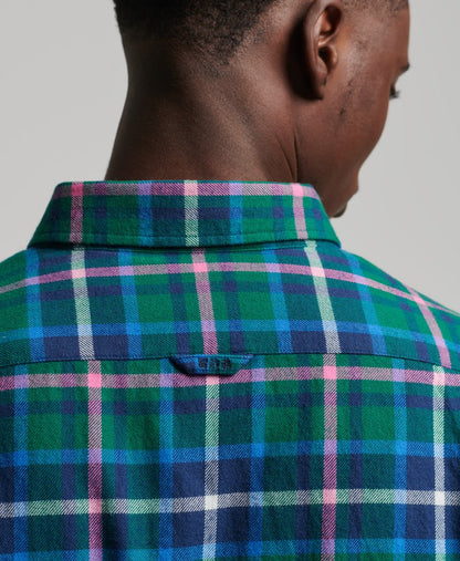 Superdry Organic Cotton Heritage Lumberjack Shirt - Forest Green Check