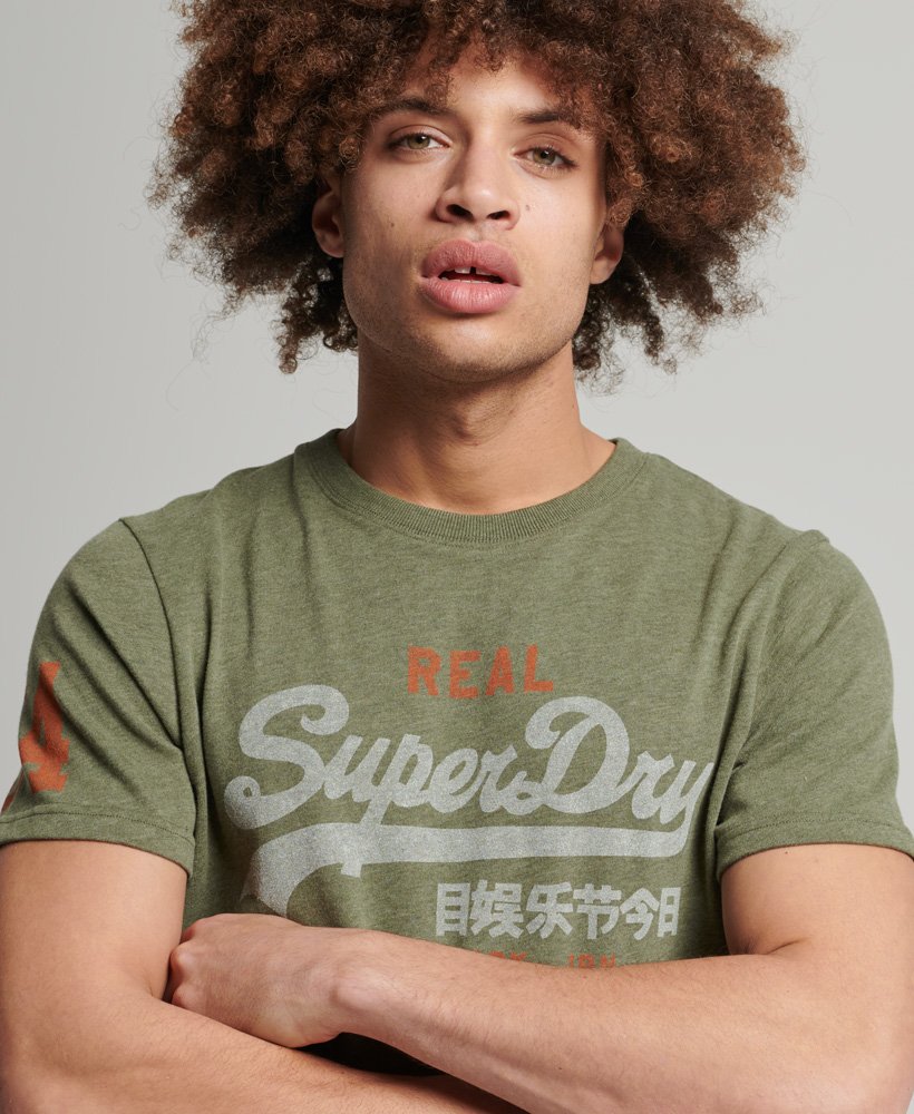 Superdry Vintage Classic T-Shirt - Thrift Olive Marl