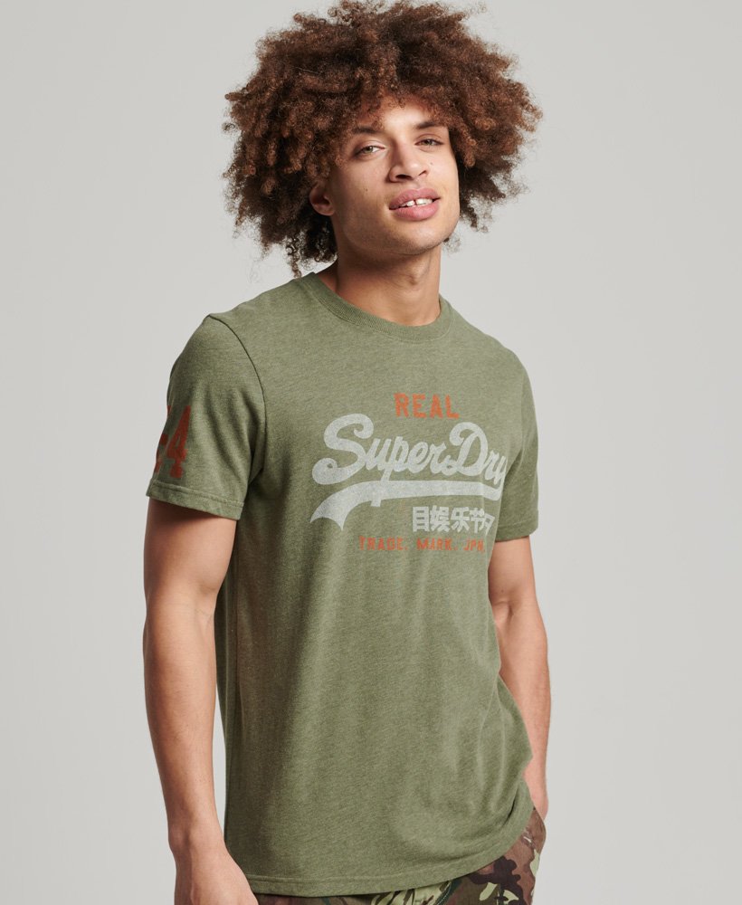 Superdry Vintage Classic T-Shirt - Thrift Olive Marl