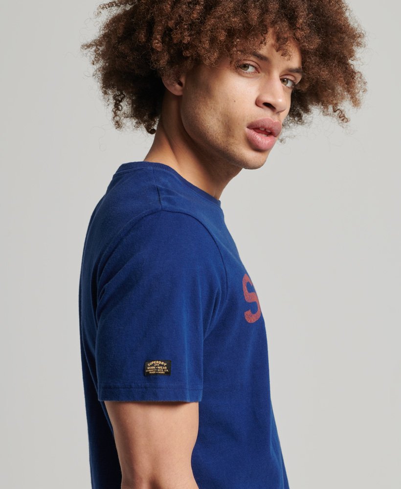 Superdry Vintage Classic T-Shirt - Pilot Mid Blue