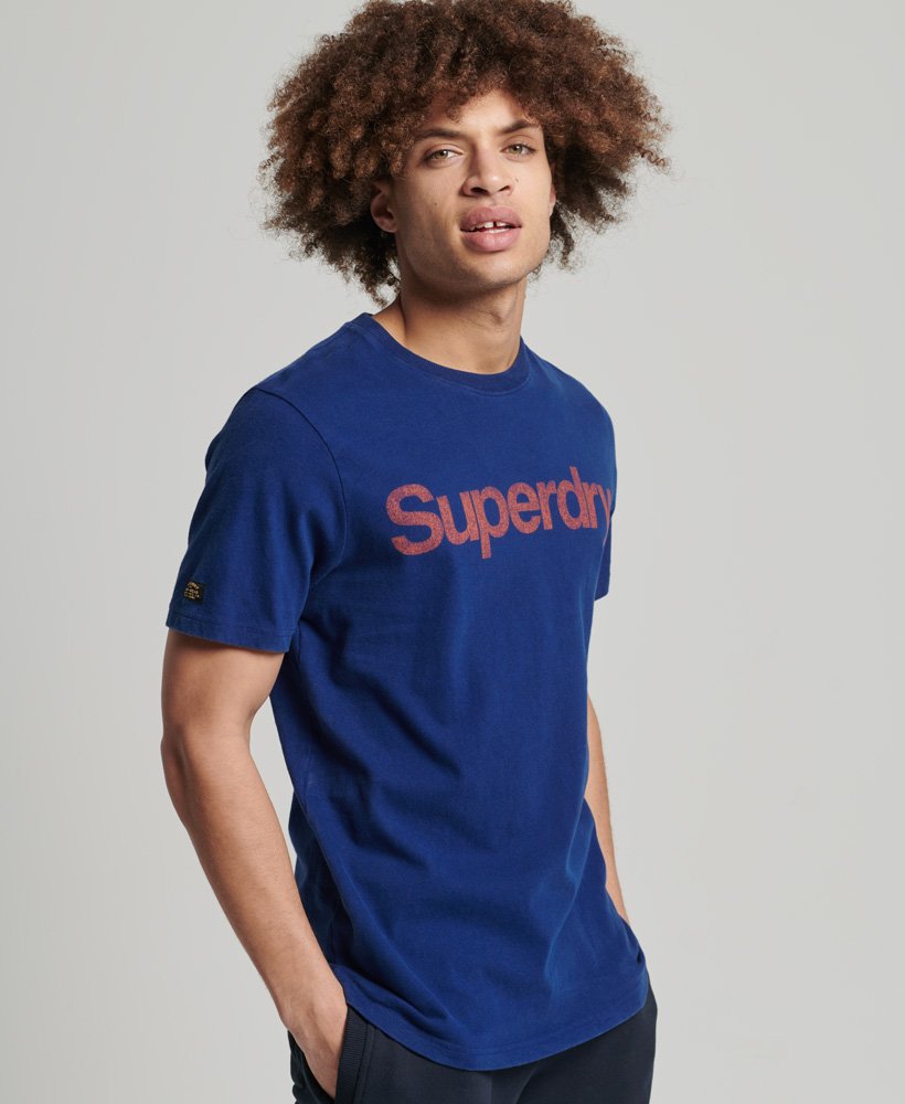 Superdry Vintage Classic T-Shirt - Pilot Mid Blue
