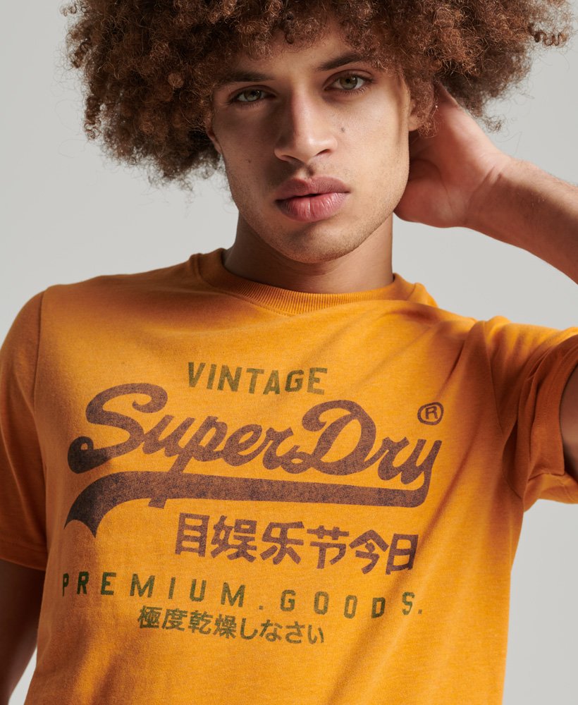 Superdry Vintage Logo Classic T-Shirt - Thrift Gold Marl