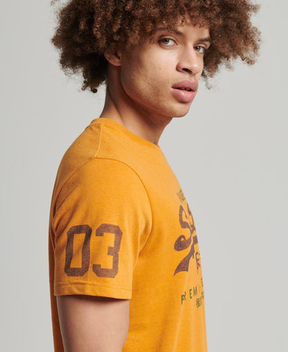 Superdry Vintage Logo Classic T-Shirt - Thrift Gold Marl