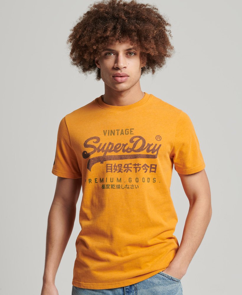 Superdry Vintage Logo Classic T-Shirt - Thrift Gold Marl