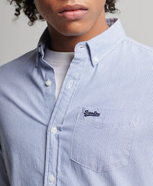 Superdry Vintage Oxford Shirt - Royal Ticking Stripe