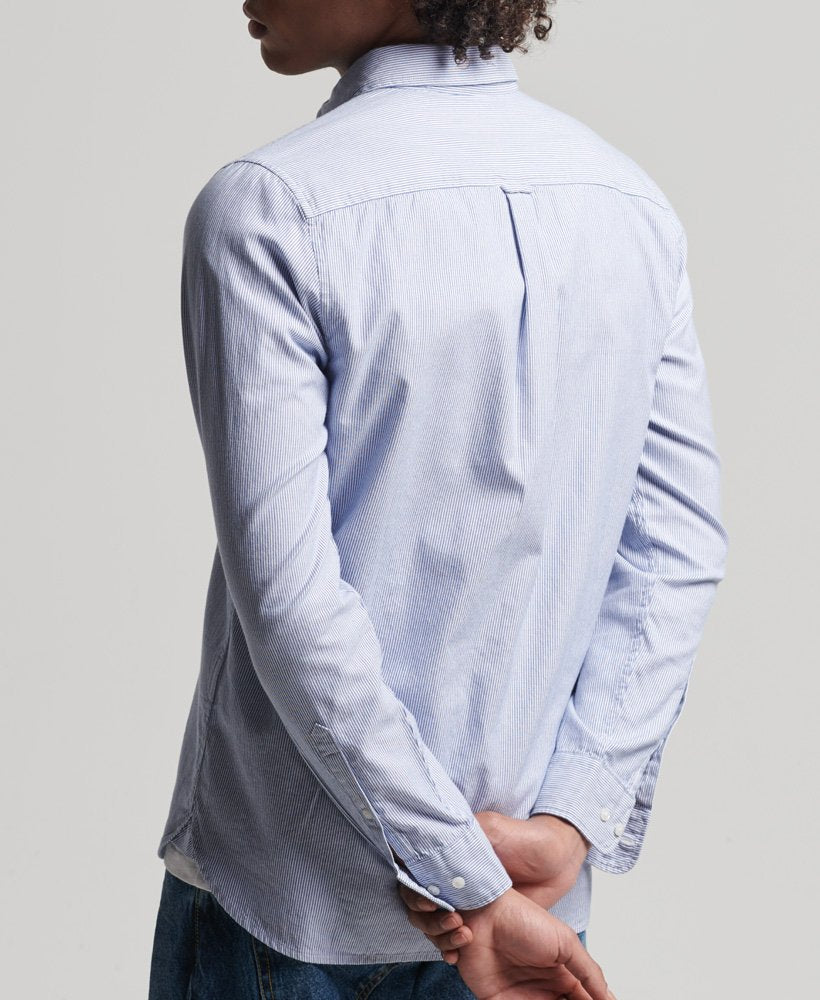 Superdry Vintage Oxford Shirt - Royal Ticking Stripe