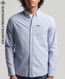 Superdry Vintage Oxford Shirt - Royal Ticking Stripe