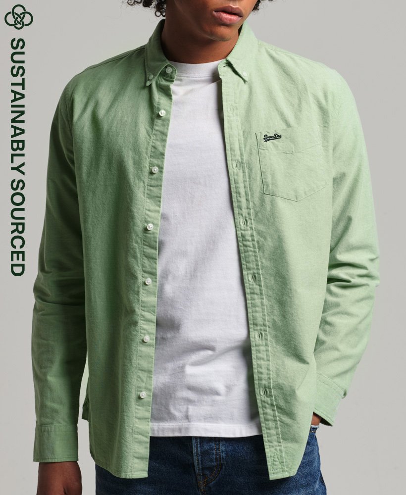 Superdry Vintage Oxford Shirt - Apple Green