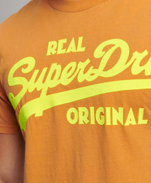 Superdry Vintage Logo Neon T-Shirt - Sudan Brown