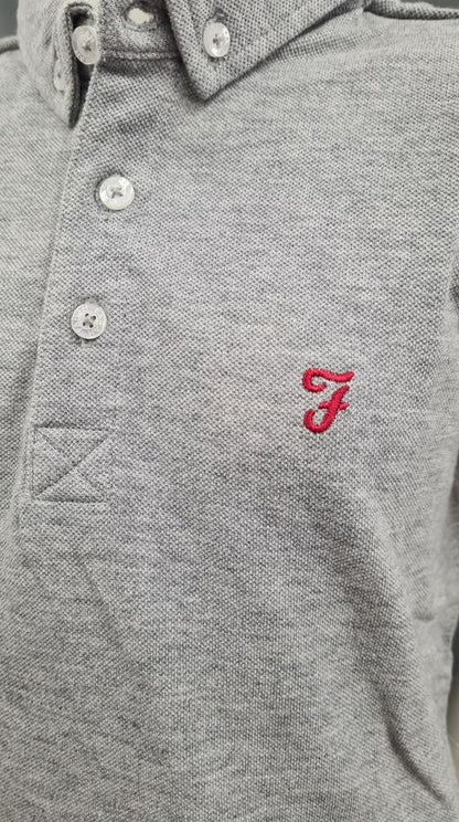 Boys Farah Polo Shirt - Vintage Grey Heather