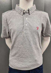 Boys Farah Polo Shirt - Vintage Grey Heather